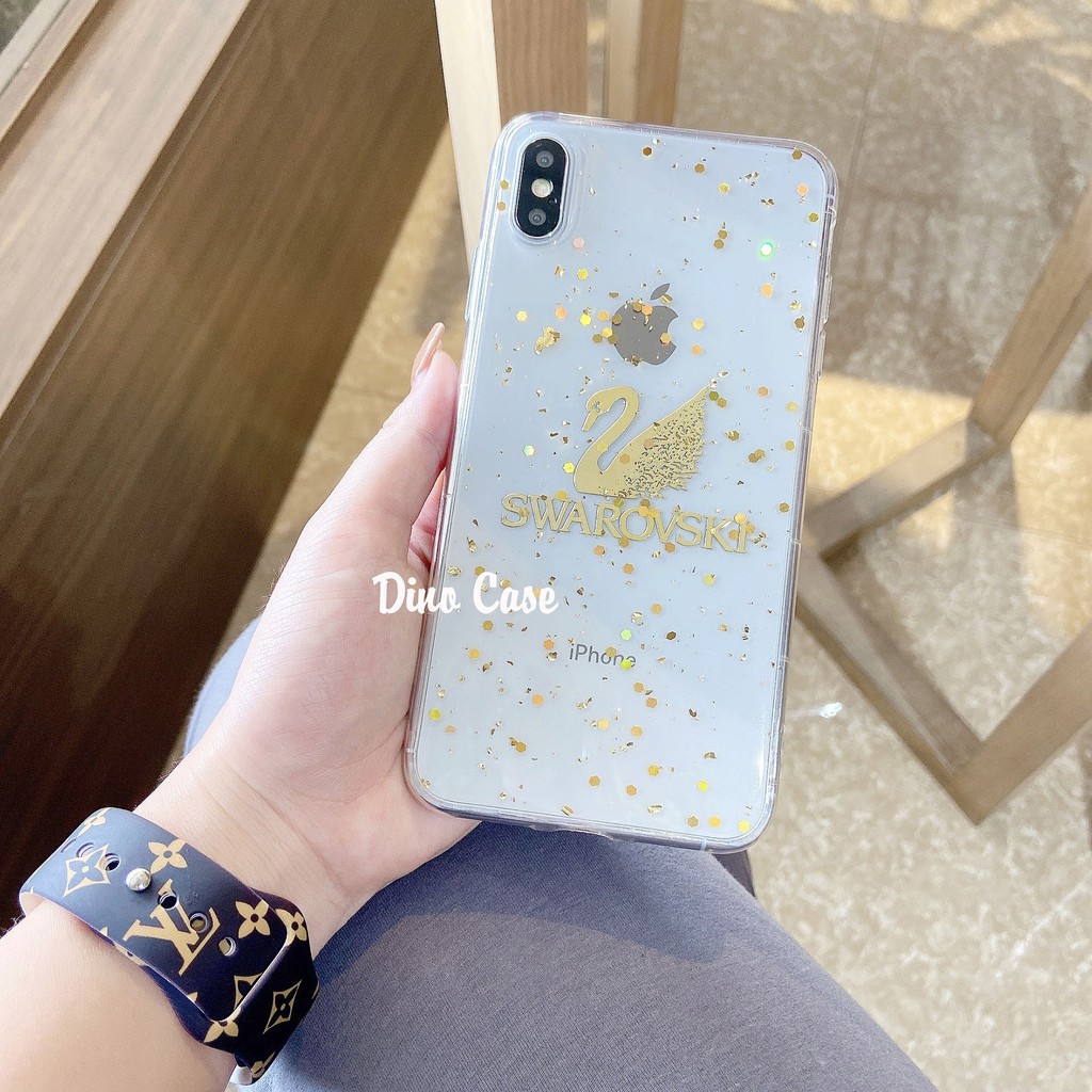 Ốp lưng Iphone kim tuyến L v Di or Guci Chanell 7plus/8plus/x/xs/11/11promax/12/12promax - Dino Case