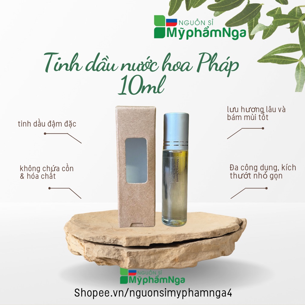 Tinh dầu nước hoa Pháp 10ml dạng lăn (nhiều mùi hot)
