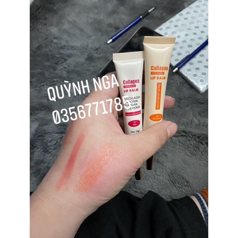 ✅ Dưỡng môi Kích Màu Collagen Lip Balm 15g-Check mã-Usa