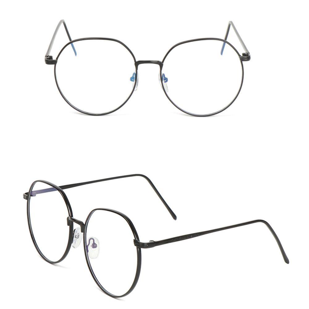 Mắt Kính Gọng Kim Loại Siêu Nhẹ Hình Tròn Cho Nam Nữ