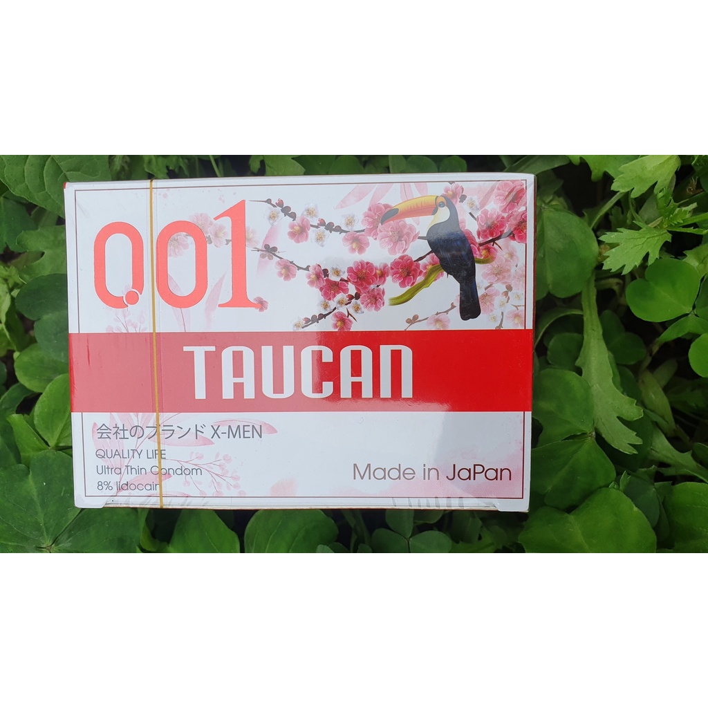 Bao cao su gai TAUCAN siêu mỏng kéo dài thời gian 001 bcs nhập khẩu NHẬT BẢN 001