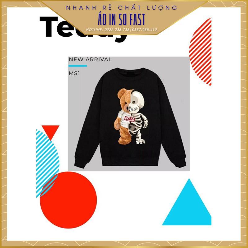 [Sale bung nóc] Áo Sweater Gấu Teddy phiên bản mới cực ngầu | Giá ưu đãi | BigBuy360 - bigbuy360.vn