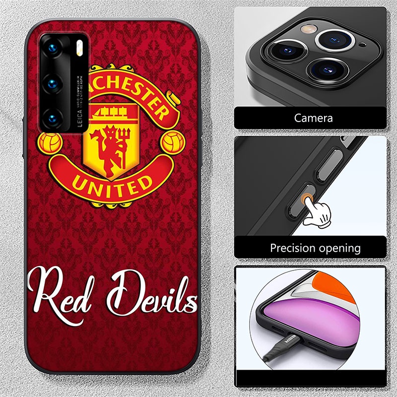 Ốp Điện Thoại Silicon Mềm Hình Logo Fc Manchester United Ne58 Cho Samsung Galaxy A82 A50S A50 A40 A40S A30S A30 A20E A20S A20 A12