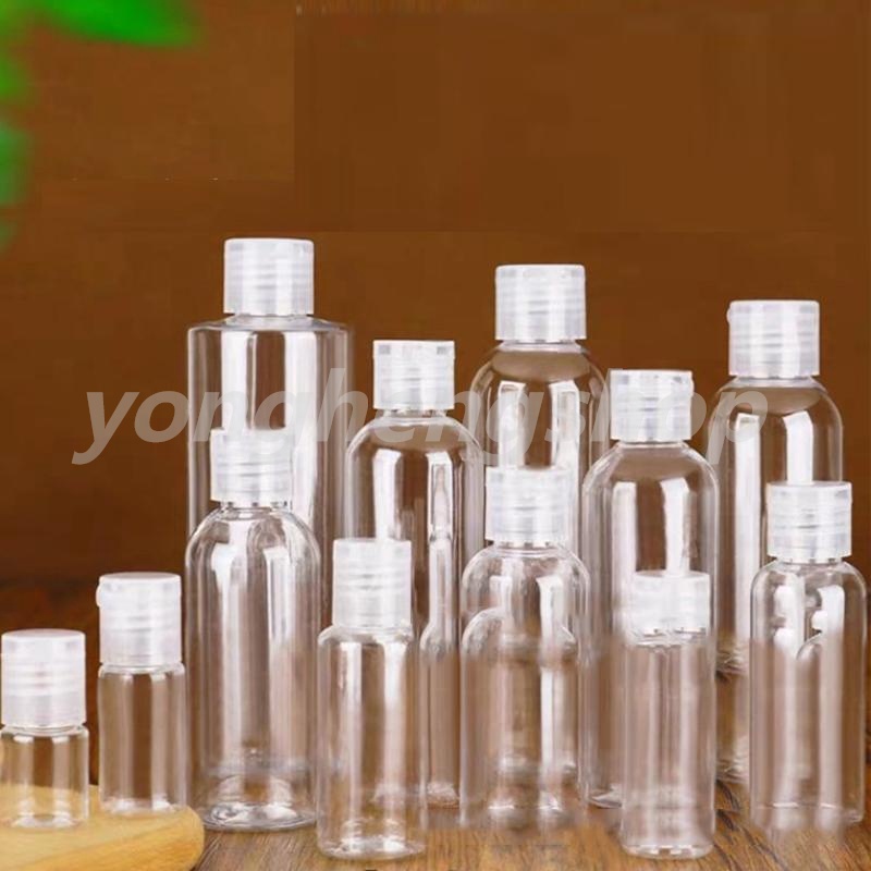 Bình Rỗng Trong Suốt Dạng Nắp Lật Đựng Xà Phòng Rửa Tay/Dầu Gội Cho Du Lịch