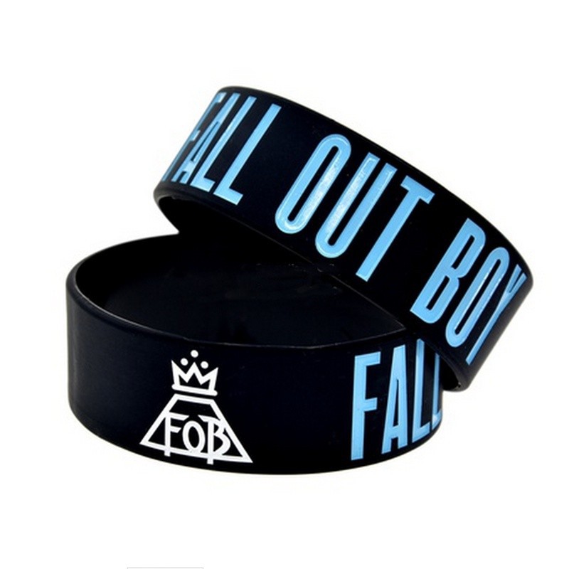 Vòng Đeo Tay Cao Su Silicone Phát Nhạc Fall Out Boy rock