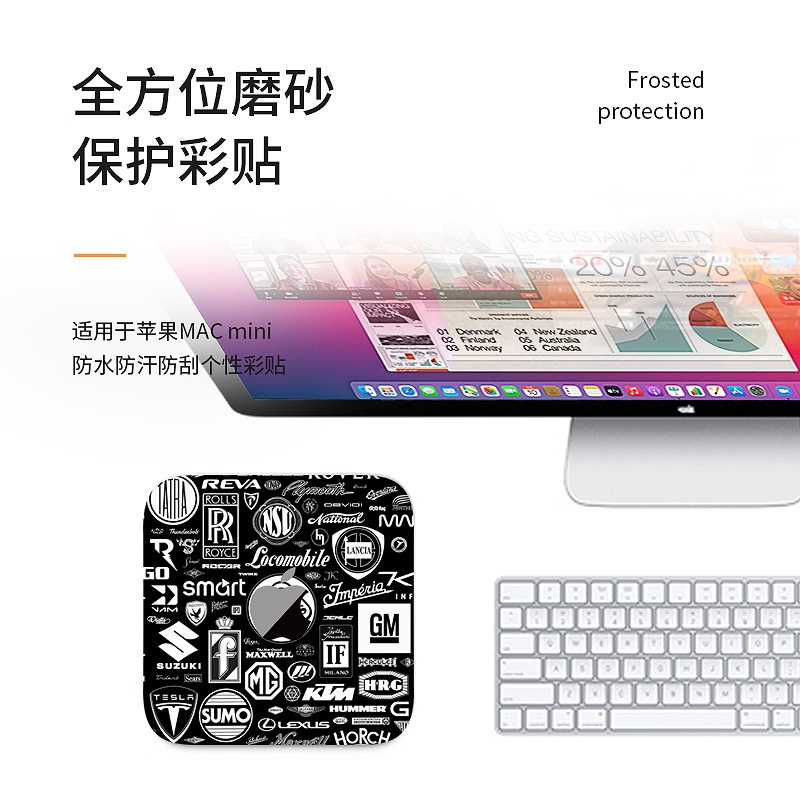 Miếng Dán Nhiều Màu Chống Trầy Xước Cho Apple Macmini
