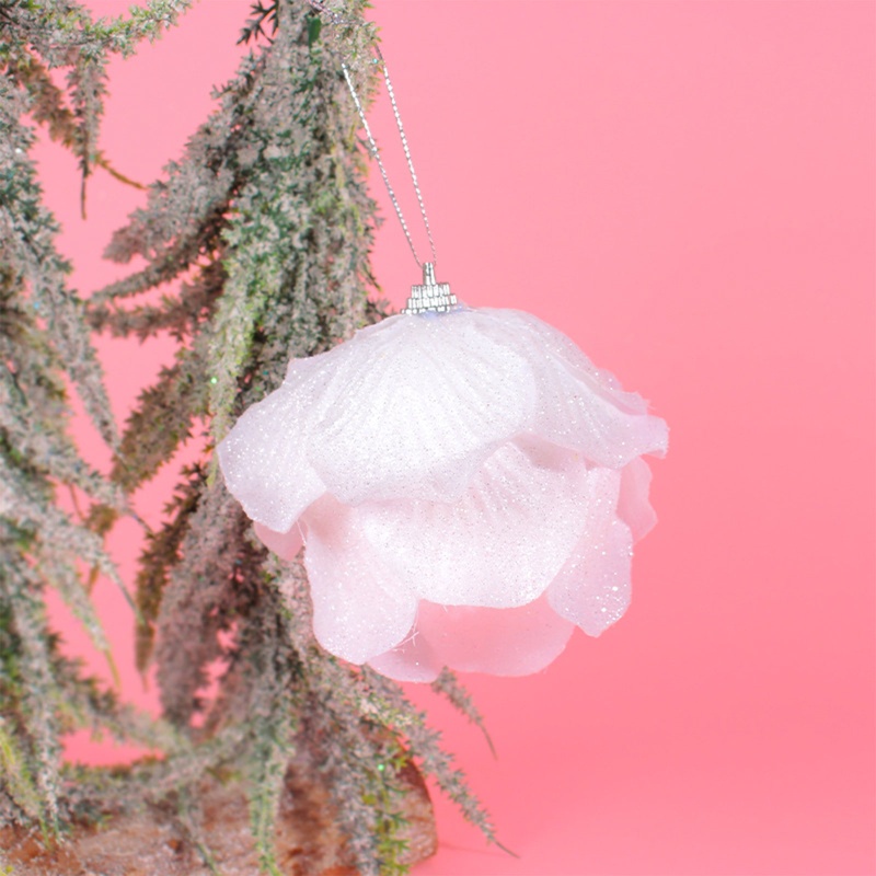 Set 3 Trái Châu Màu Trắng Trang Trí Cây Thông Noel