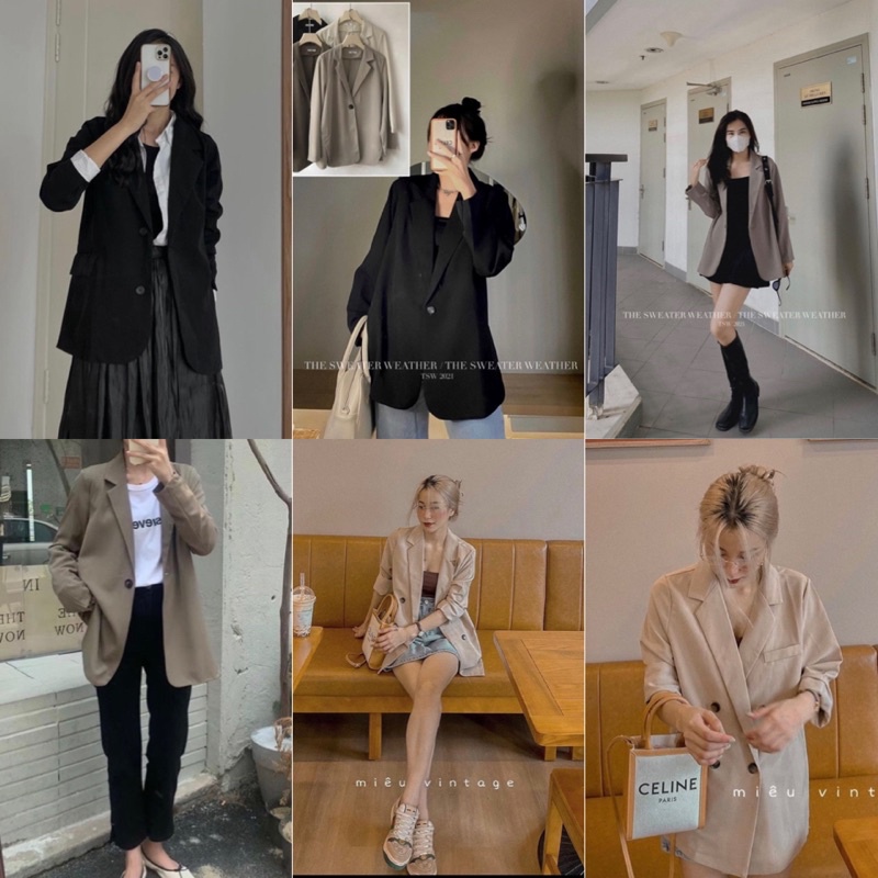 Áo khoác BLAZER diện mùa thu đông