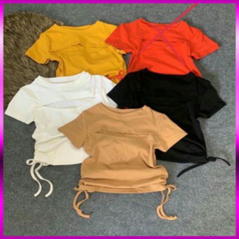 🌴Áo Croptop Rút Dây Hở Ngực Sexy Quyến Rũ - Mã: 95🌴 TV - Fashion