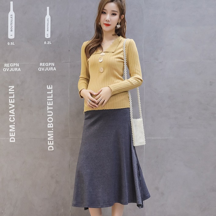 Chân váy dáng xòe nữ tính trẻ trung cho mẹ bầu | BigBuy360 - bigbuy360.vn