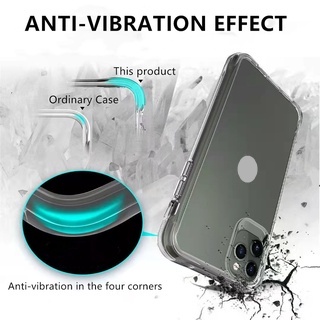 Ốp điện thoại PC cứng trong suốt chống sốc thích hợp cho iPhone 13 12 Mini 11 Pro Max XS Max XR X 7 8 Plus SE 2020