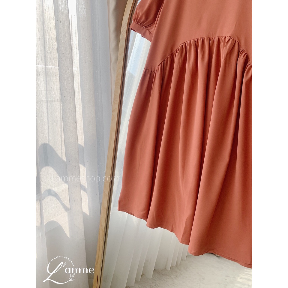 Váy bầu đẹp Petit kiểu babydoll chất lụa mềm, kiểu dáng trẻ trung thoải mái by LAMME