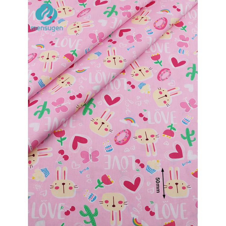 Tấm Vải 100% cotton Họa Tiết Hoạt Hình Đáng Yêu
