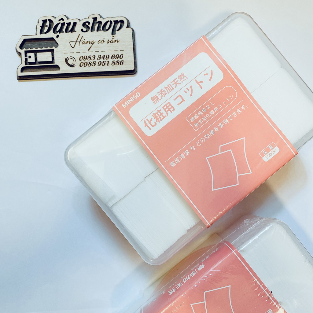 Bông Miniso 1000 miếng (siêu mỏng)