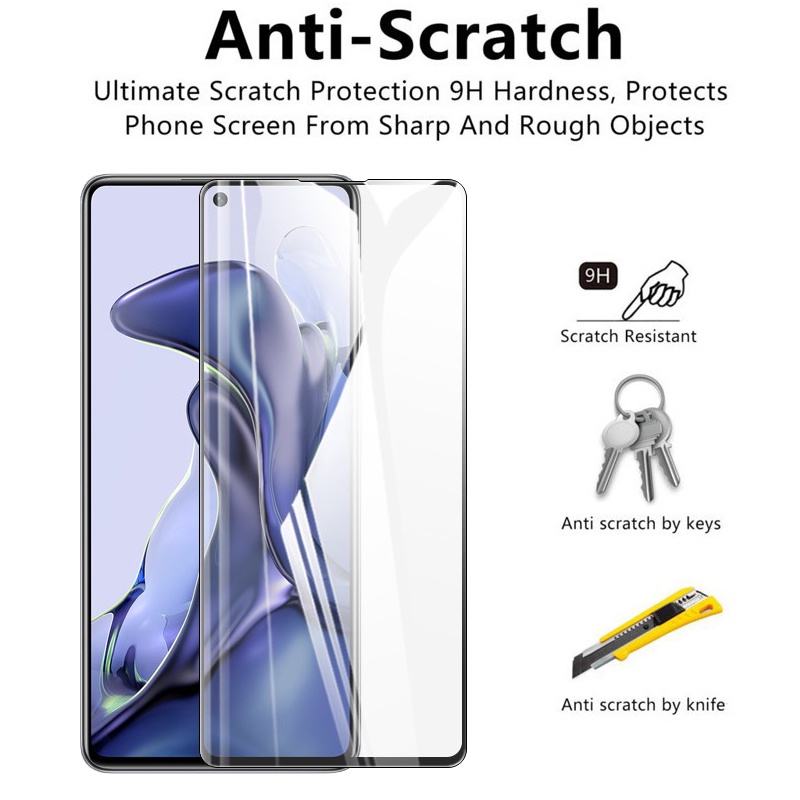 Kính cường lực LENUONILLKIN 9H toàn màn hình chống cháy nổ thích hợp cho Xiaomi 11T Pro