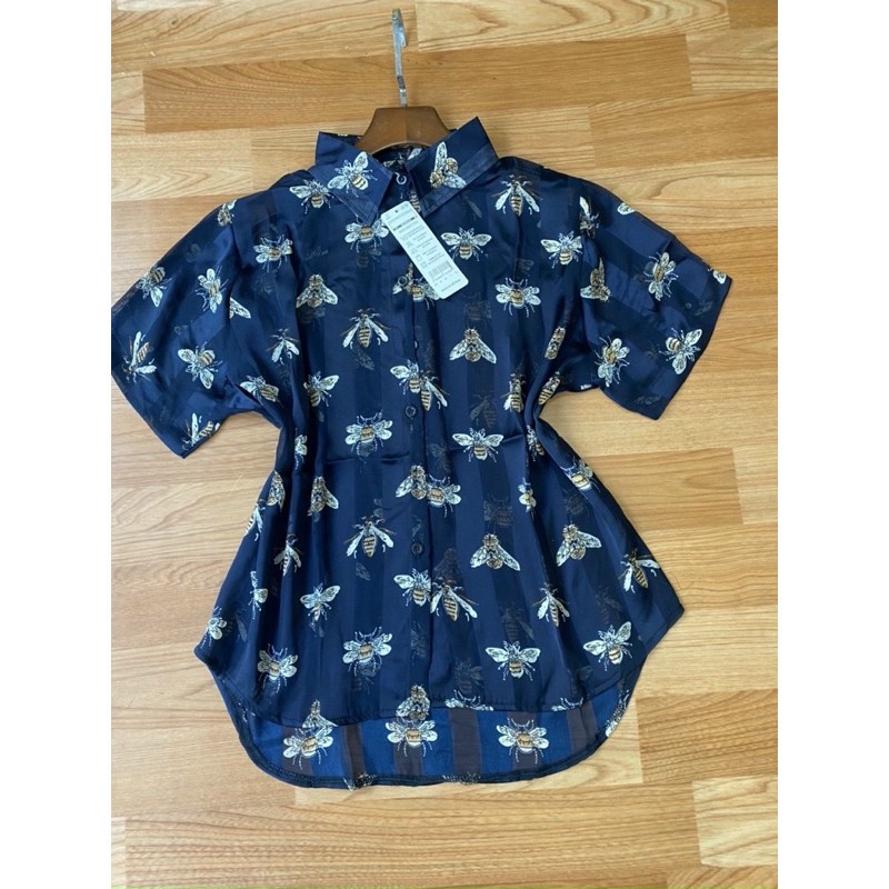 Áo Sơ Mi Ong Ngắn Tay Chất Lụa Tơ Siêu Hot Giá sỉ 9