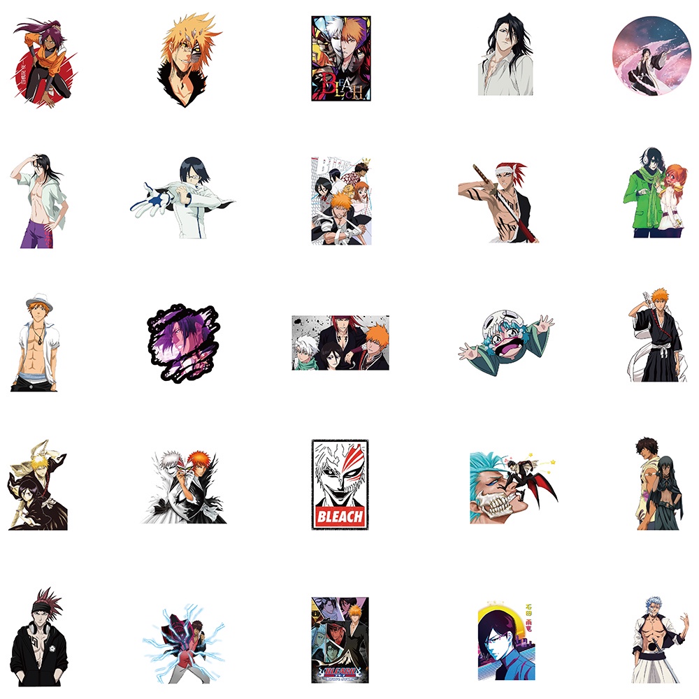Bộ 10/50 Sticker Hoạt Hình Chống Thấm Nước