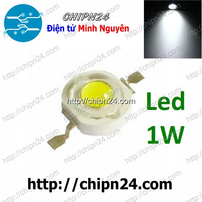 [3 CON] (KG1) Led 1W Trắng Sáng Luxeon