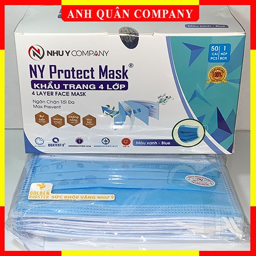 Khẩu Trang Y Tế 4 Lớp Như Ý (50 cái/hộp)