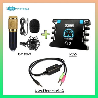 Combo Mic Thu Âm, Hát Karaoke Chọn Bộ Bm800 giá rẻ