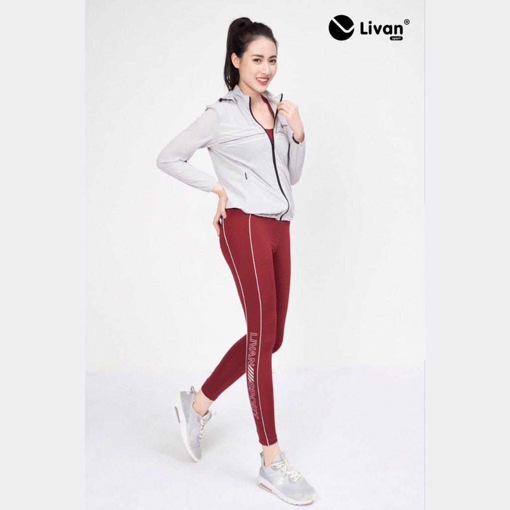 Áo Gió Nữ Livan Sport 1 Lớp Kẻ Ngang Cao Cấp Siêu Nhẹ