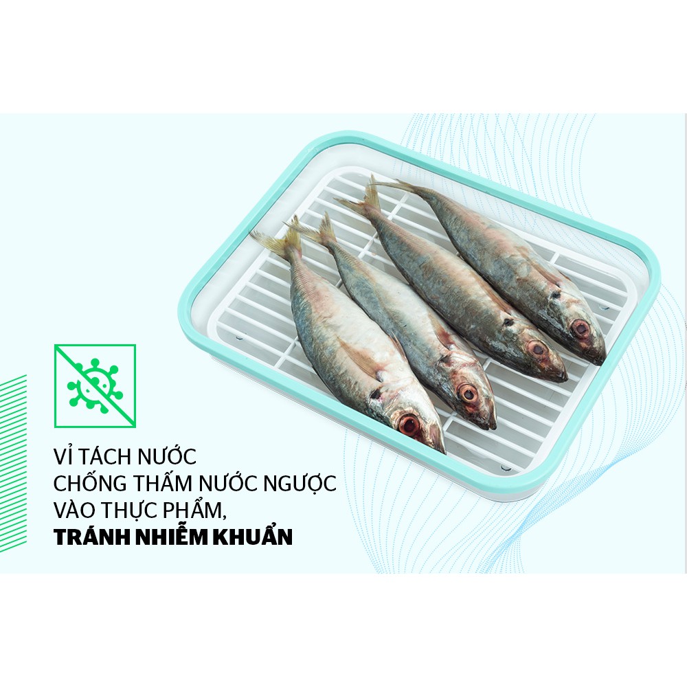 Hộp bảo quản thực phẩm ngăn đông BIOZONE KB-FR600-2700S - AN TOÀN CHO SỨC KHỎE