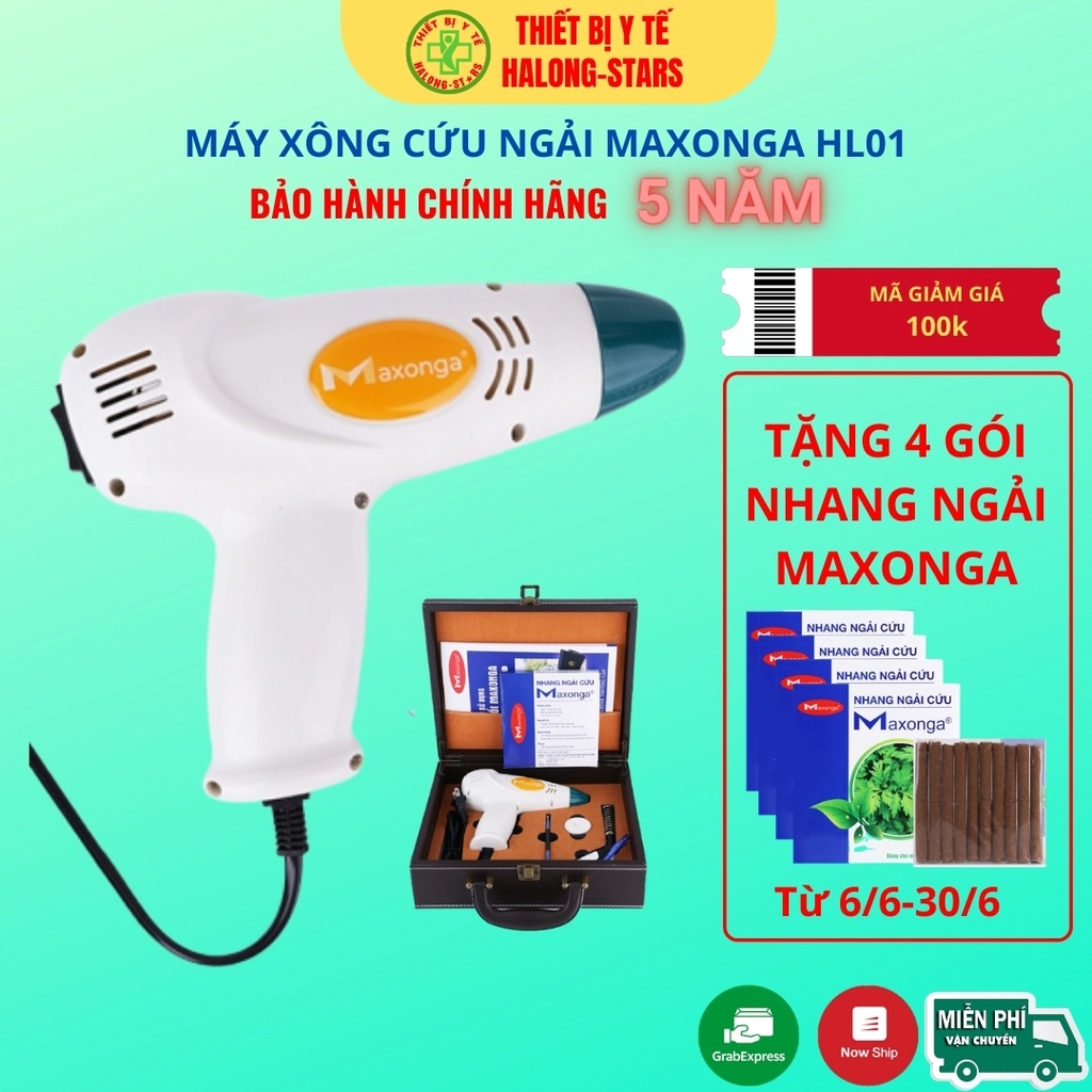 Máy xông cứu ngải Hải phòng (Maxonga) - Hơ ngải cứu Đông Y giảm đau cơ xương khớp [HalongStars]