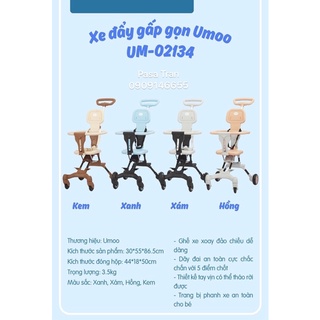 Xe đẩy gấp gọn Umoo