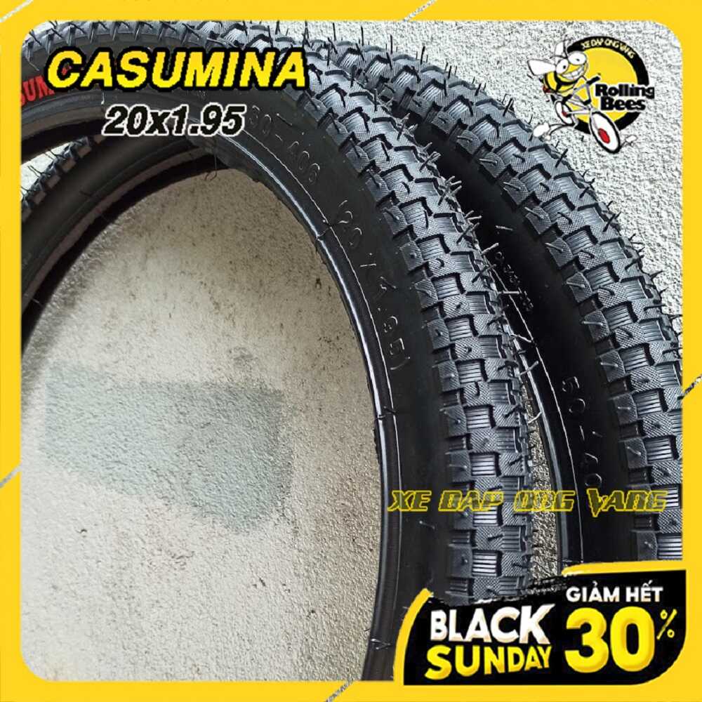 Vỏ Lốp, Săm Ruột 20x1.95 Xe đạp leo núi trẻ em. Gai Mới Chính Hãng Casumina