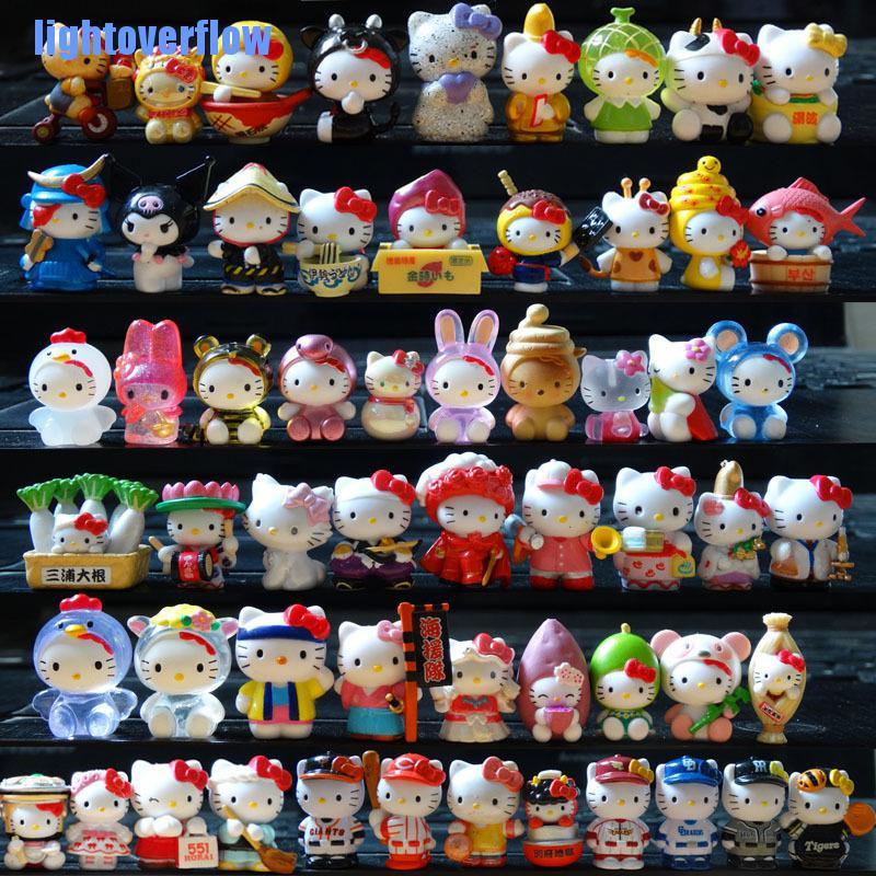 Set 10 Mô Hình Đồ Chơi Nhân Vật Hello Kitty