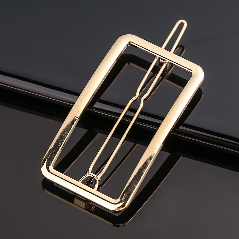 Kẹp tóc kim loại hình mặt trăng ngôi sao thời trang đơn giản cho nữ