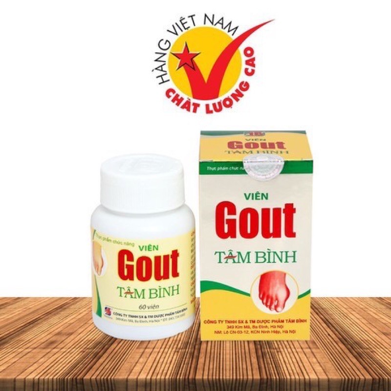 ✅[HÀNG CHÍNH HÃNG]Viên Gout Tâm Bình -hỗ trợ Gut nguồn gốc Thảo dược