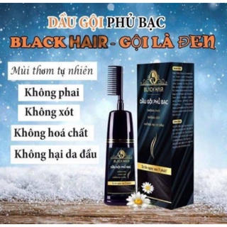 Dầu gội phủ bạc Black hair chai 200ml