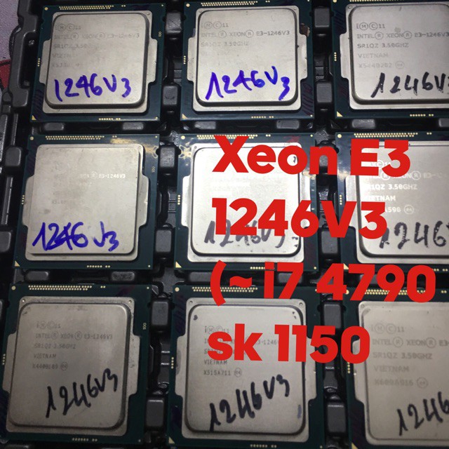 Bộ vi xử lí Intel Xeon E3 1246 v3 - 4 Core 8 Threads 8M Cache linh kiện chính hãng Shopcom