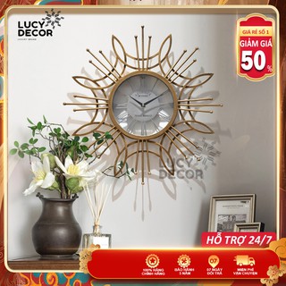 Đồng hồ treo tường vintage decor cỡ lớn trang trí phòng sang trọng phong cách Châu Âu mã C1014