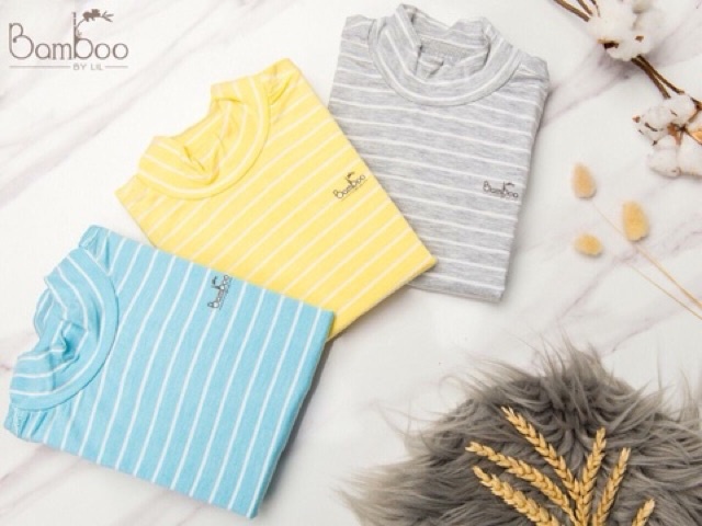 ÁO GIỮ NHIỆT CỔ 3 PHÂN SỢI TRE BAMBOO BY LIL