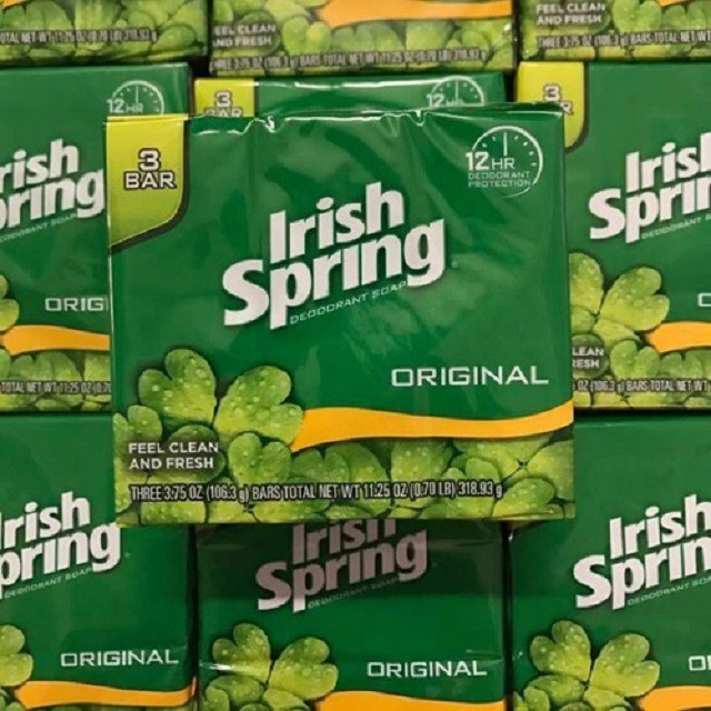lốc 3 cục Xà phòng Irish Spring mùi Original Mỹ