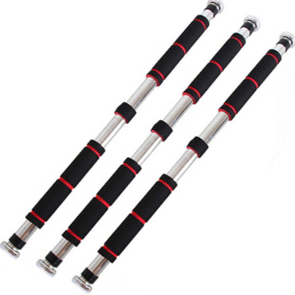 Thanh Tập Xà Đơn 80Cm INox Treo Tường Gắn Cửa Rộng 85 - 100cm Tùy Chỉnh Phù Hợp Tập Gym Tại Nhà Tăng Cơ Bắp