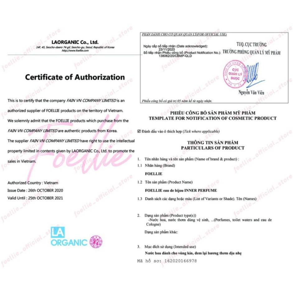 Nước Hoa Vùng Kín Foellie Eau De Bijou 5ml - Hương Hoa Hồng Sexy Mãnh Liệt | BigBuy360 - bigbuy360.vn