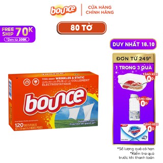 (Hàng nhập khẩu USA) Giấy sấy thơm quần áo Bounce Sheets Outdoor Fresh