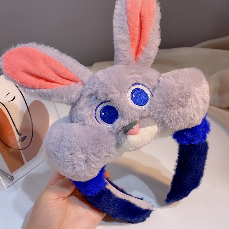 DISNEY Băng Đô Cài Tóc Hình Gấu Pooh / Chip Dale / Chip Dale Nhồi Bông Dễ Thương Cho Bé Gái