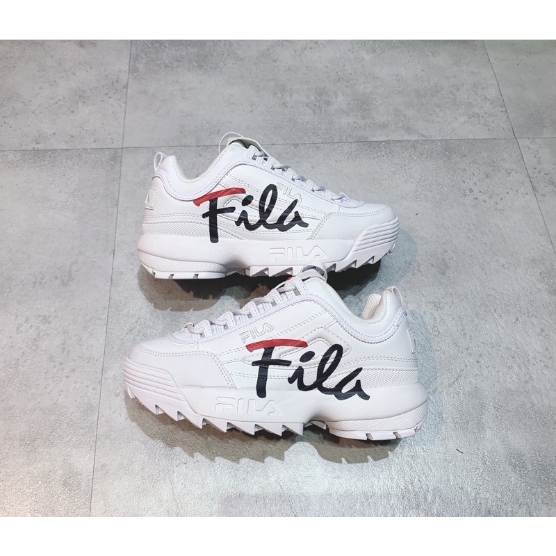 Giày thể thao Sneaker Fila Disruptor 2 Big Ligo Script màu Trắng