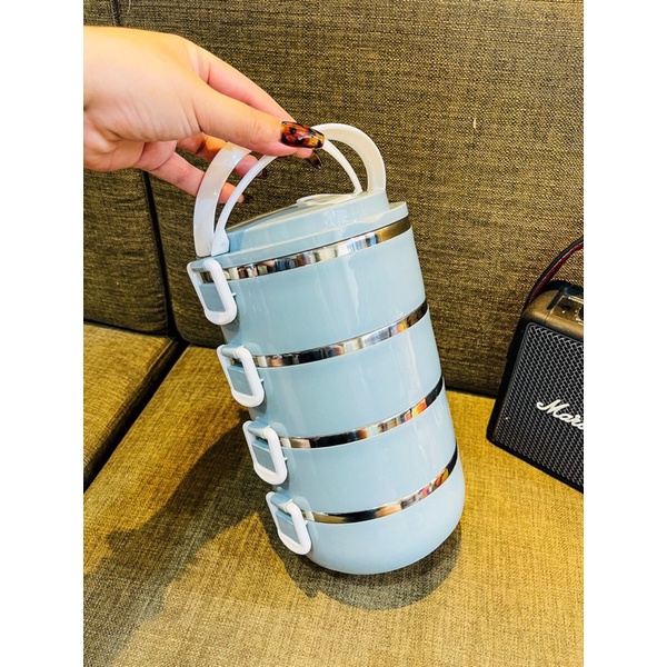 Cặp lồng cơm - Cà mên 4 tầng lúa mạch(4 TẦNG - LÚA MẠCH)
