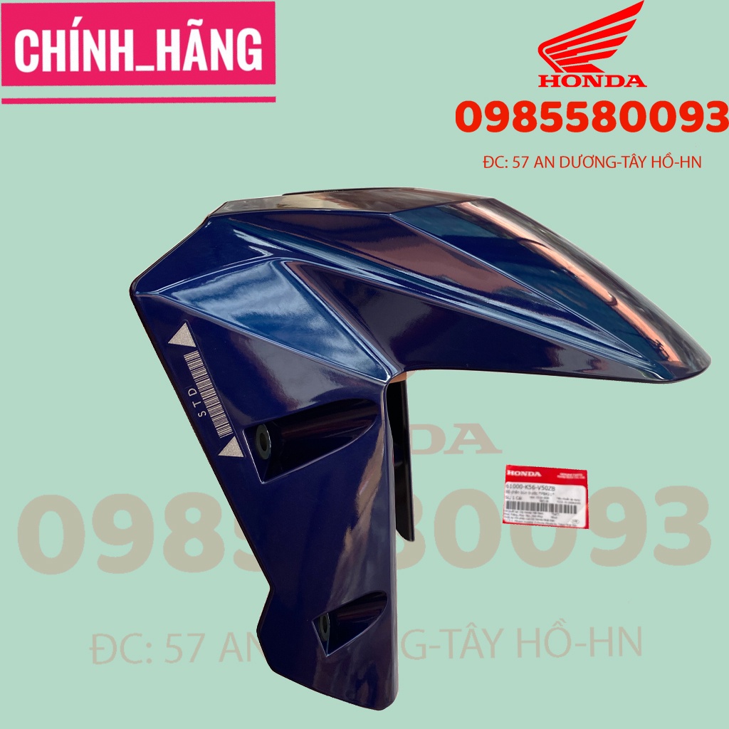 Bộ dè, bộ chắn bùn trước winner x màu xanh than