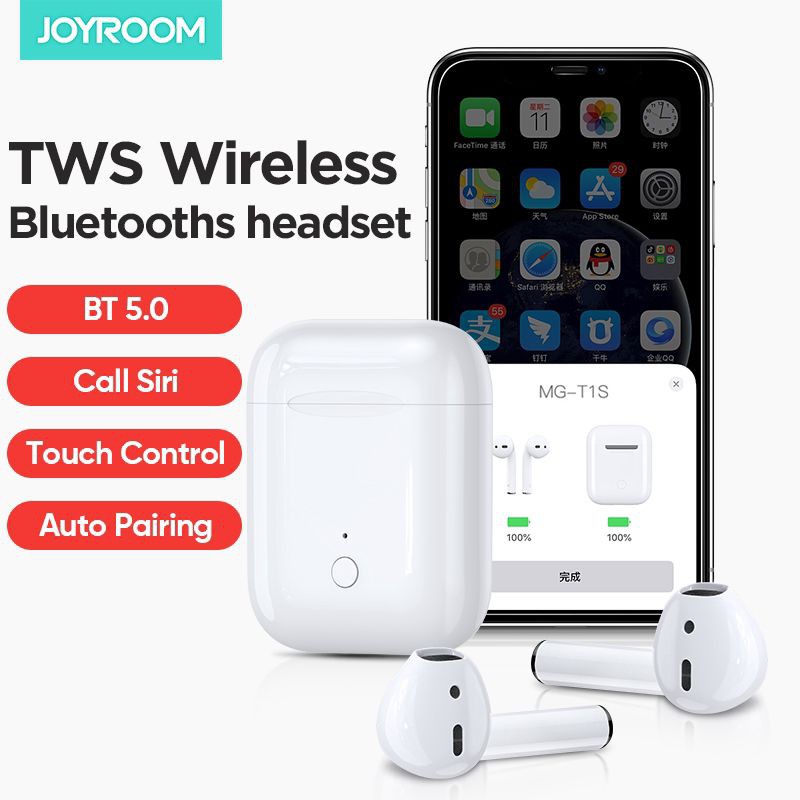 [Mã 2404EL10K giảm 10K đơn 20K] Tai nghe Bluetooth Joyroom MG-C1S hỗ trợ sạc không dây-Bản mới nhất 2020