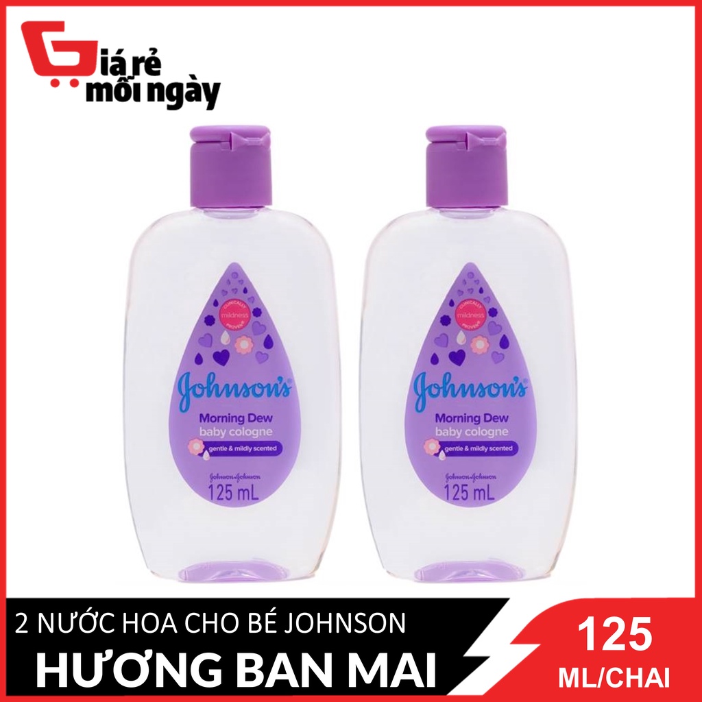 Combo 2 NƯỚC HOA HƯƠNG BAN MAI(Tím) Johnson Baby 125ml / Chai x2