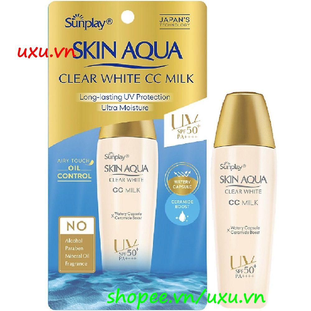 Sữa Chống Nắng 25G Sunplay Skin Aqua Clear White CC Milk SPF50+, PA++++ Dưỡng Da & Tra, Với uxu.vn Tất Cả Là Chính Hãng.