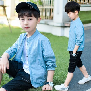 Áo Khoác Chống Gió Chất Liệu Mỏng Thời Trang Xuân Thu Hàn Quốc 2020 Cho Bé