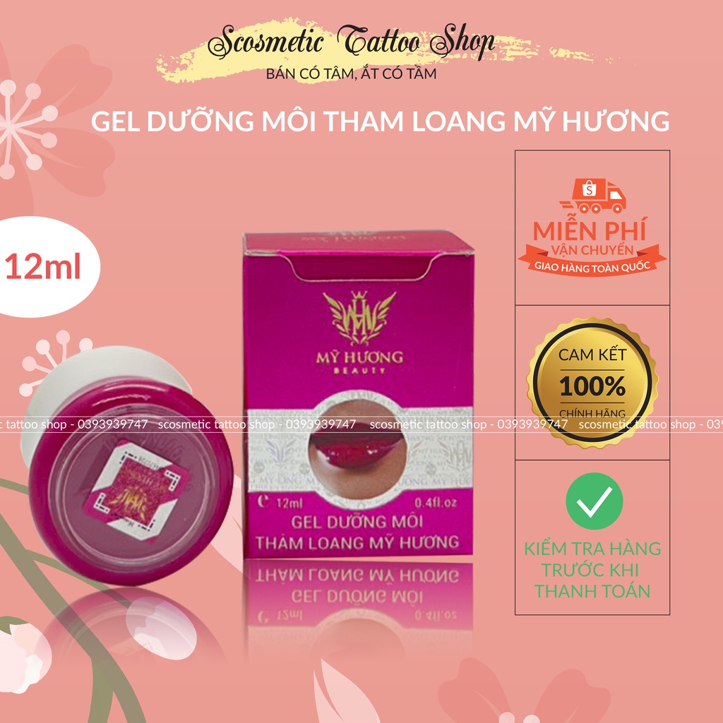 Dưỡng Môi Mỹ Hương-Dưỡng Sau Phun Xăm(Handmade-Chính Hãng )