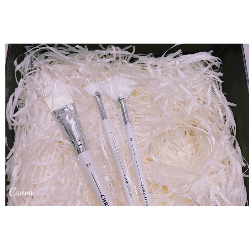 Cọ Peel Số 2 va 0 Cọ Mask số 24 chính hãng từ Christina